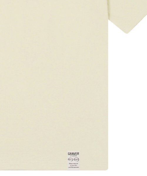 GRAVER（グレーバー）の「[ユニセックス]ドローイングロゴドローイングスマイル半袖Tシャツ_サンドベージュ（Tシャツ/カットソー・レディース・ベージュ・SMALL/MEDIUM/LARGE/X-LARGE）」の4枚目の写真
