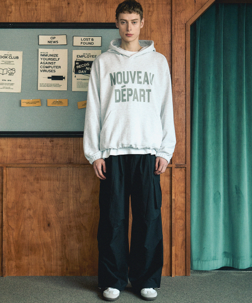 NODU（ノードユー）の「カーゴタックストリングワイドパンツ[ブラック]（その他パンツ・レディース・その他・LARGE/MEDIUM/SMALL）」の2枚目の写真