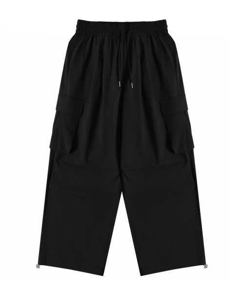 NODU（ノードユー）の「カーゴタックストリングワイドパンツ[ブラック]（その他パンツ・レディース・その他・LARGE/MEDIUM/SMALL）」の5枚目の写真