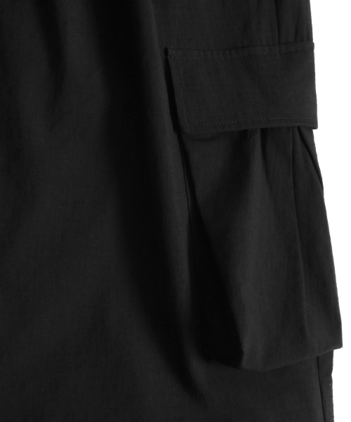 NODU（ノードユー）の「カーゴタックストリングワイドパンツ[ブラック]（その他パンツ・レディース・その他・LARGE/MEDIUM/SMALL）」の8枚目の写真