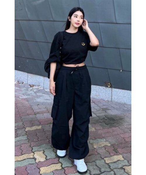 NODU（ノードユー）の「カーゴタックストリングワイドパンツ[ブラック]（その他パンツ・レディース・その他・LARGE/MEDIUM/SMALL）」の21枚目の写真