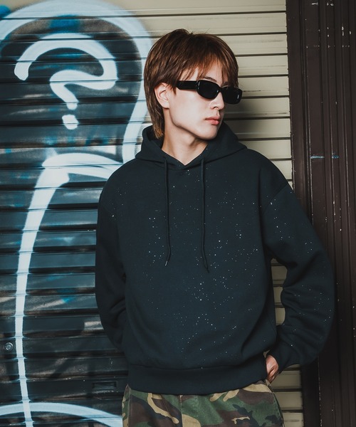 improves（インプローブス）の「ラメ裏起毛 スウェットフーディー（パーカー・メンズ・ネイビー/ブラック/ブラウン・LARGE/MEDIUM）」の10枚目の写真