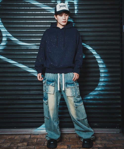 improves（インプローブス）の「ラメ裏起毛 スウェットフーディー（パーカー・メンズ・ネイビー/ブラック/ブラウン・LARGE/MEDIUM）」の20枚目の写真