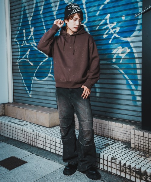 improves（インプローブス）の「ラメ裏起毛 スウェットフーディー（パーカー・メンズ・ネイビー/ブラック/ブラウン・LARGE/MEDIUM）」の16枚目の写真