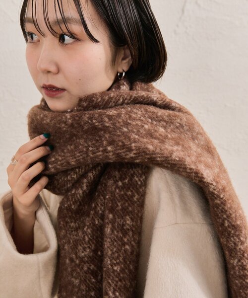 mystic（ミスティック）の「カラーフリンジストール（ストール/ショール・レディース・グレー/ブラウン/ピンク・ONE SIZE）」の18枚目の写真