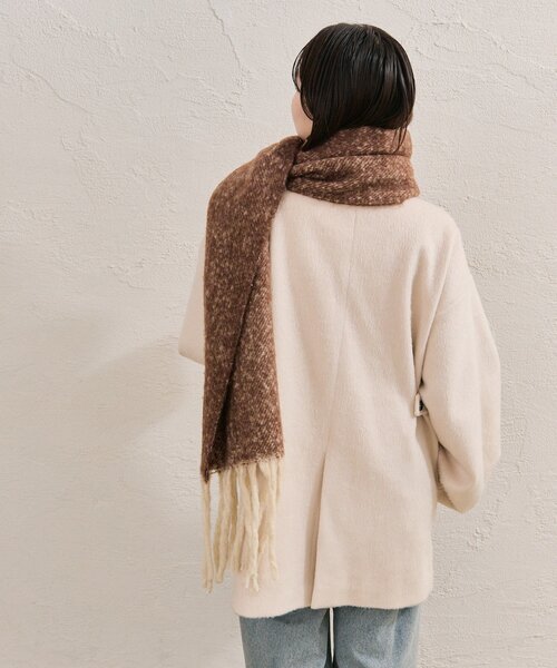 mystic（ミスティック）の「カラーフリンジストール（ストール/ショール・レディース・グレー/ブラウン/ピンク・ONE SIZE）」の19枚目の写真