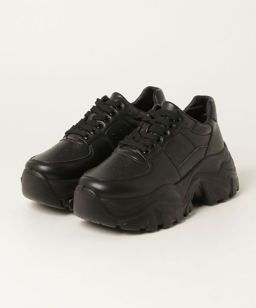 LOVEHUNTER(ラブハンター)の「LOVE HUNTER / +6cm 軽量厚底 デザインソール スニーカー(2215)(スニーカー・レディース・ブラック/ブラック系その他/ホワイト/キャメル・SS/S/M/L/LL/3L)」の9枚目の写真