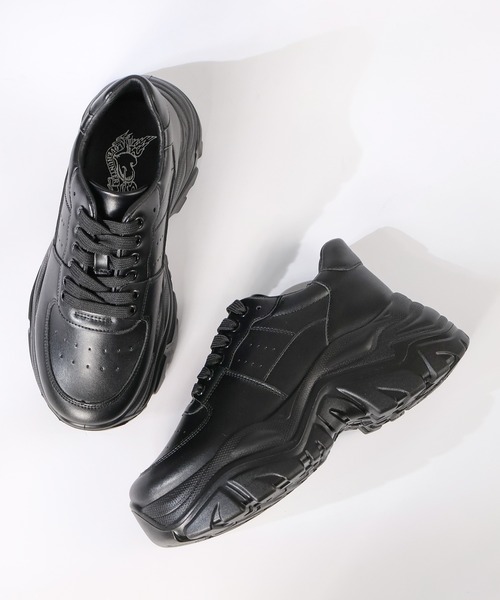 LOVEHUNTER(ラブハンター)の「LOVE HUNTER / +6cm 軽量厚底 デザインソール スニーカー(2215)(スニーカー・レディース・ブラック/ブラック系その他/ホワイト/キャメル・SS/S/M/L/LL/3L)」の10枚目の写真