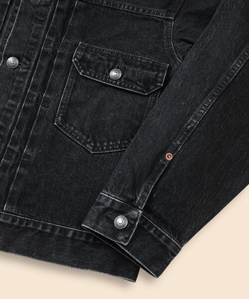 BROOKS BROTHERS(ブルックスブラザーズ)の「コットン ブラックデニム トラックジャケット(デニムジャケット・メンズ・ブラック・MEDIUM/SMALL/LARGE)」の4枚目の写真