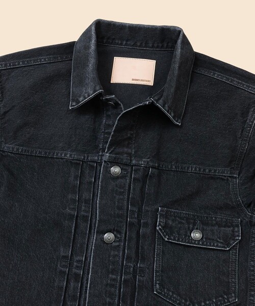 BROOKS BROTHERS(ブルックスブラザーズ)の「コットン ブラックデニム トラックジャケット(デニムジャケット・メンズ・ブラック・MEDIUM/SMALL/LARGE)」の5枚目の写真