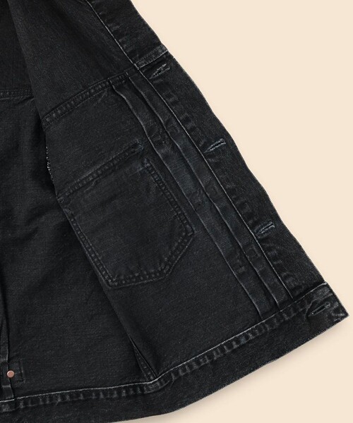 BROOKS BROTHERS(ブルックスブラザーズ)の「コットン ブラックデニム トラックジャケット(デニムジャケット・メンズ・ブラック・MEDIUM/SMALL/LARGE)」の7枚目の写真