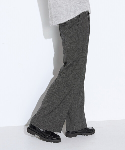 K.T KIYOKO TAKASE(キヨコタカセ)の「ピンヘッドツイード ワイドパンツ(その他パンツ・レディース・ブラック・11号/7号/9号)」の15枚目の写真