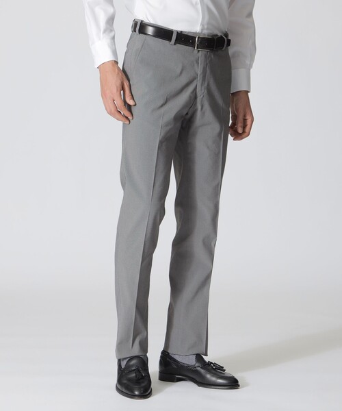 Paul Stuart(ポールスチュアート)の「【接触冷感/Adjustable Fit/Keep Pressed】アポロックコットンストレッチトラウザーズ(スラックス・メンズ・ネイビー/グレー系その他2・48/46/50/52)」の2枚目の写真