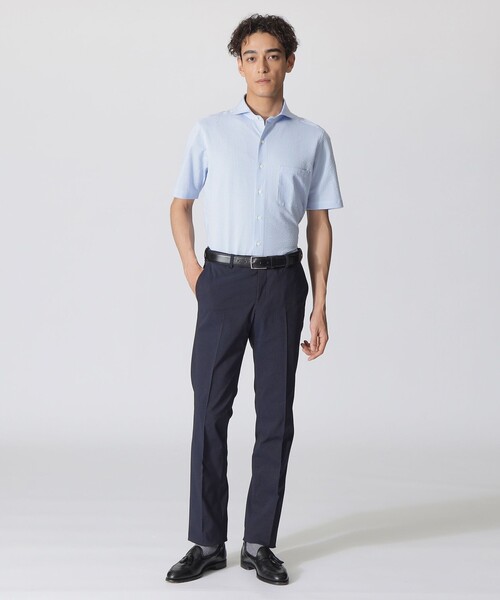 Paul Stuart(ポールスチュアート)の「【接触冷感/Adjustable Fit/Keep Pressed】アポロックコットンストレッチトラウザーズ(スラックス・メンズ・ネイビー/グレー系その他2・48/46/50/52)」の11枚目の写真