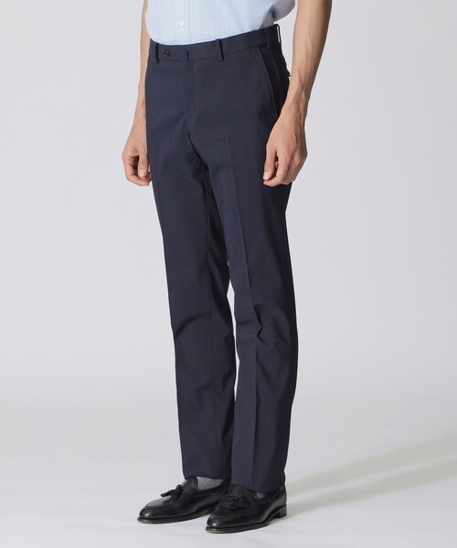 Paul Stuart(ポールスチュアート)の「【接触冷感/Adjustable Fit/Keep Pressed】アポロックコットンストレッチトラウザーズ(スラックス・メンズ・ネイビー/グレー系その他2・48/46/50/52)」の13枚目の写真