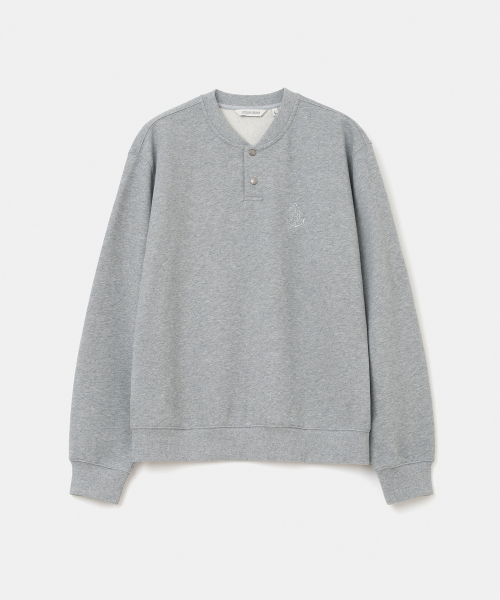 UNIFORM BRIDGE(ユニフォームブリッジ)の「UBC button sweatshirt melange grey(スウェット・メンズ・その他・XX-LARGE/MEDIUM/LARGE/X-LARGE)」の1枚目の写真
