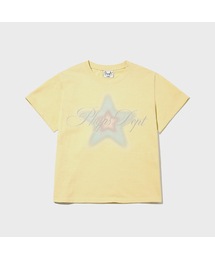 ウーマンズスタースプレー半袖Tシャツ_イエロー