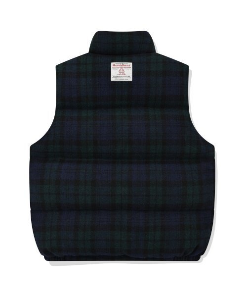 セール】RDS ハリスツイードダウンベスト グリーン（ダウンベスト