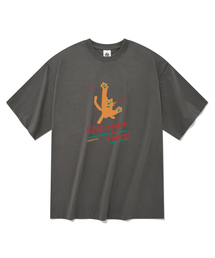 ストップタンジェリン 半袖Tシャツ グレー