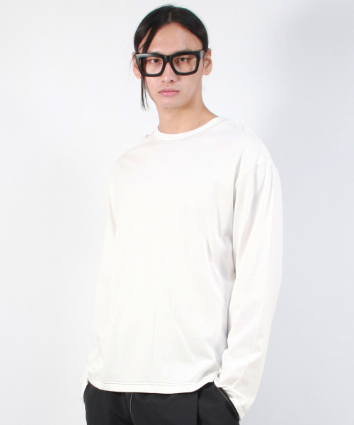 DEMARC（ドゥマーク）の「M OUTSTITCH LOOSE FIT LONG SLEEVE TEE - White（Tシャツ/カットソー・メンズ・その他・LARGE/MEDIUM）」の7枚目の写真
