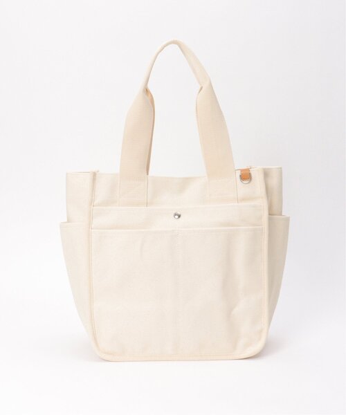 ikka（イッカ）の「キャンバスパイピングビッグトートバッグ（トートバッグ・レディース・ライトカーキ/ブラック/オフホワイト/ブルー・FREE）」の19枚目の写真