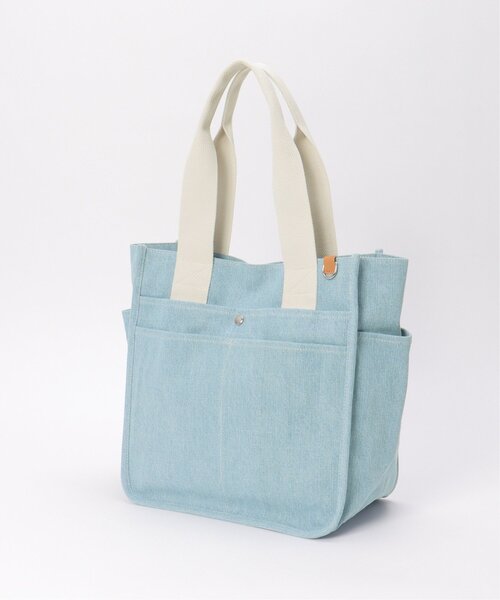 ikka（イッカ）の「キャンバスパイピングビッグトートバッグ（トートバッグ・レディース・ライトカーキ/ブラック/オフホワイト/ブルー・FREE）」の22枚目の写真