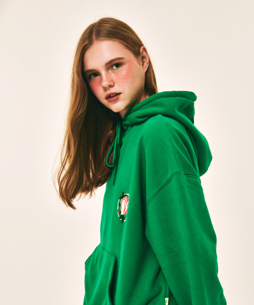VERSE ONE(バースワン)の「FLOWER SYMBOL LOGO PULLOVER HOODIE GREEN(パーカー・レディース・その他・LARGE/MEDIUM/SMALL)」の7枚目の写真
