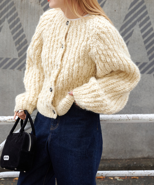 ネパールウールハンドニットカーディガン（ニット/セーター）｜OUTDOOR