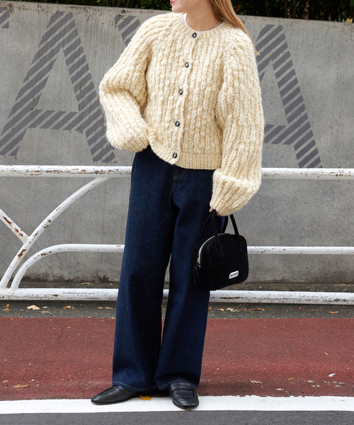 セール】ネパールウールハンドニットカーディガン（ニット/セーター