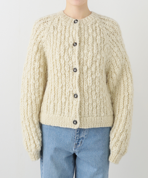 セール】ネパールウールハンドニットカーディガン（ニット/セーター