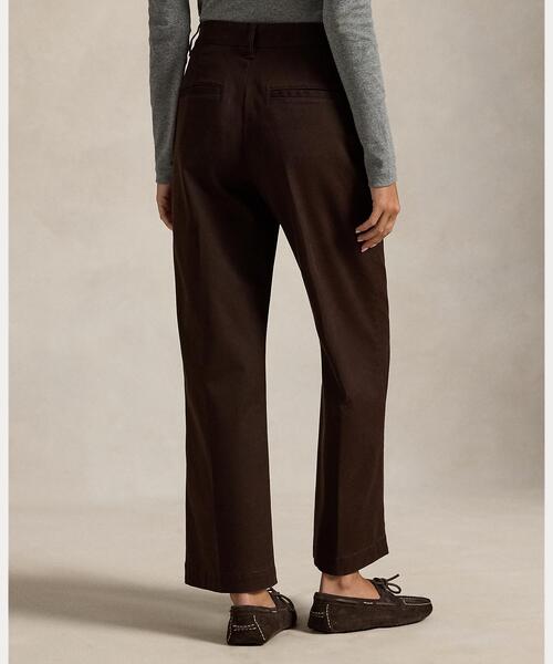 POLO RALPH LAUREN(ポロ ラルフ ローレン)の「ワイドレッグ チノ パンツ(チノパンツ・レディース・ブラウン・0/00/10/2/4/6/8)」の6枚目の写真