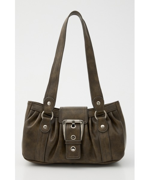 SLY(スライ)の「【2026SS新作】BELT GATHER HAND BAG ベルト ギャザー ハンドバッグ(ハンドバッグ・レディース・ブラック/ライトイエロー/カーキ・FREE)」の2枚目の写真