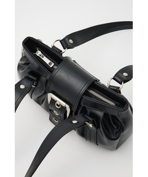 SLY(スライ)の「【2026SS新作】BELT GATHER HAND BAG ベルト ギャザー ハンドバッグ(ハンドバッグ・レディース・ブラック/ライトイエロー/カーキ・FREE)」の8枚目の写真