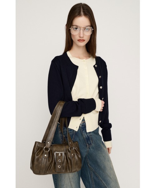 SLY(スライ)の「【2026SS新作】BELT GATHER HAND BAG ベルト ギャザー ハンドバッグ(ハンドバッグ・レディース・ブラック/ライトイエロー/カーキ・FREE)」の19枚目の写真