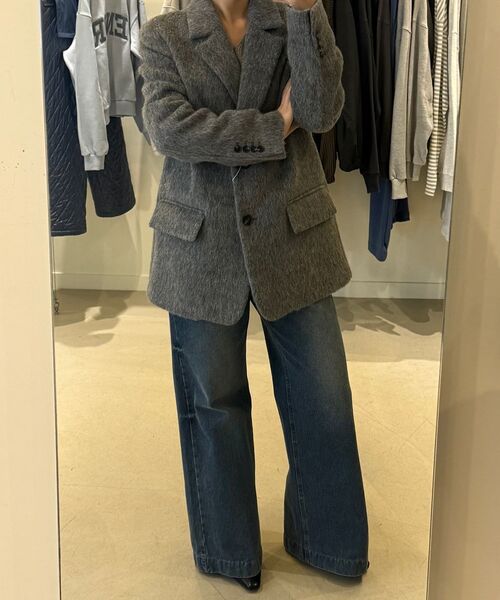 EN OR(エンオール)の「SIDE POINT LOOSE FIT DENIM - BLUE(デニムパンツ・レディース・その他・SMALL/MEDIUM)」の5枚目の写真