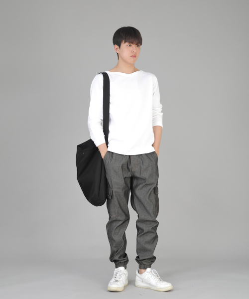 SAINTCREW(セントクルー)の「ボールドラインビッグサイズクロスバッグ LBC-127 ブラックブラック(メッセンジャーバッグ・メンズ・その他・フリー)」の9枚目の写真