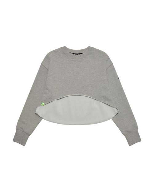 GET IT ON(ゲットイットオン)の「シグニチャークロップトップ_グレー(その他トップス・レディース・その他・F)」の1枚目の写真