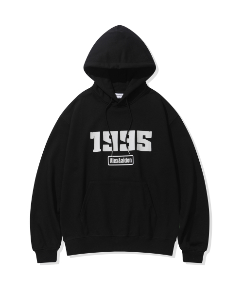 ALEXNAIDEN(アレックスエンエイデン)の「1995 フードパーカー(ブラック)(パーカー・レディース・ブラック・SMALL/MEDIUM/LARGE/X-LARGE)」の1枚目の写真