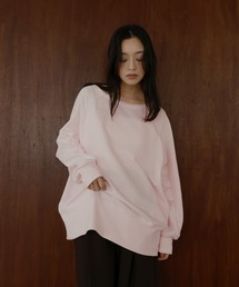 ボートネックワイドスウェット