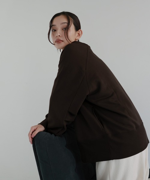 hellam(へラム)の「ボートネックワイドスウェット(スウェット・レディース・ブラック/アイボリー/ピンク/ブラウン/杢グレー・FREE)」の21枚目の写真