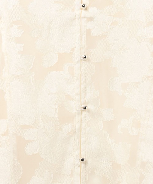 PAGEBOY（ページボーイ）の「レースジャガード2WAYブラウス【オフショル/通常着用対応】（Tシャツ/カットソー・レディース・ブラック/オフホワイト/グレー/ブルー・FREE）」の12枚目の写真