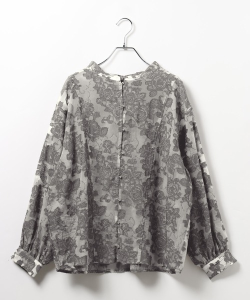 PAGEBOY（ページボーイ）の「レースジャガード2WAYブラウス【オフショル/通常着用対応】（Tシャツ/カットソー・レディース・ブラック/オフホワイト/グレー/ブルー・FREE）」の13枚目の写真