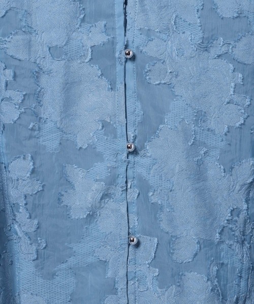 PAGEBOY（ページボーイ）の「レースジャガード2WAYブラウス【オフショル/通常着用対応】（Tシャツ/カットソー・レディース・ブラック/オフホワイト/グレー/ブルー・FREE）」の11枚目の写真