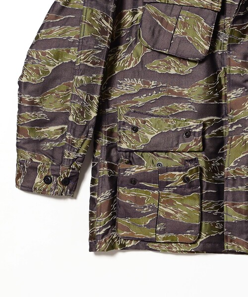 BEAMS PLUS(ビームスプラス)の「MIL Fatigue Jacket Tiger Stripe Mesh Jacquard(ブルゾン・メンズ・その他・SMALL/MEDIUM/LARGE/X-LARGE)」の7枚目の写真