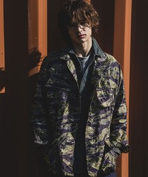 BEAMS PLUS | MIL Fatigue Jacket Tiger Stripe Mesh Jacquard(ブルゾン)