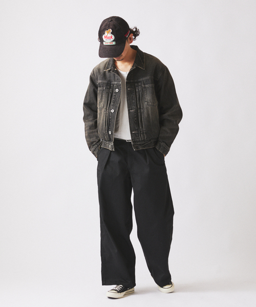 JOURNAL STANDARD relume（ジャーナルスタンダード　レリューム）の「ワイド カット チノパンツ（チノパンツ・メンズ・ブラック/ベージュ系その他/サックスブルー・MEDIUM/LARGE）」の18枚目の写真