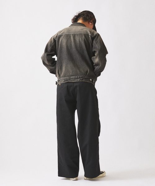 JOURNAL STANDARD relume（ジャーナルスタンダード　レリューム）の「ワイド カット チノパンツ（チノパンツ・メンズ・ブラック/ベージュ系その他/サックスブルー・MEDIUM/LARGE）」の19枚目の写真