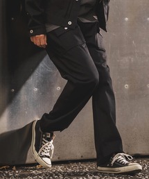 WONDER WALL MOTEL（ワンダーウォールモーテル）の「mp14448-BLACK DENIM BUSH PANTS ブラックデニムブッシュパンツ(26SSPT005)（デニムパンツ）」