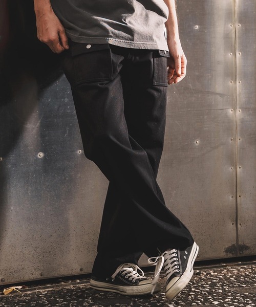 WONDER WALL MOTEL（ワンダーウォールモーテル）の「mp14448-BLACK DENIM BUSH PANTS ブラックデニムブッシュパンツ(26SSPT005)（デニムパンツ・メンズ・ブラック・XL/L/M/S）」の17枚目の写真