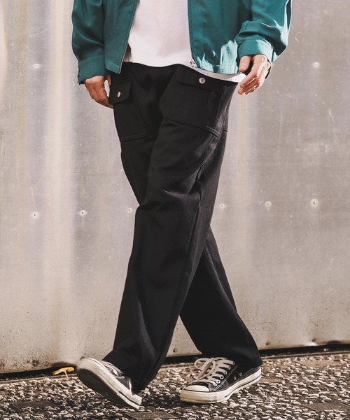 WONDER WALL MOTEL（ワンダーウォールモーテル）の「mp14448-BLACK DENIM BUSH PANTS ブラックデニムブッシュパンツ(26SSPT005)（デニムパンツ・メンズ・ブラック・XL/L/M/S）」の2枚目の写真